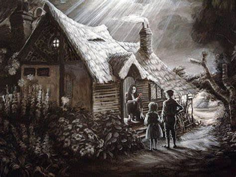 Banksy’s 2006 Hansel and Gretel meets Jackson merges fairytale and celebrity darkness.