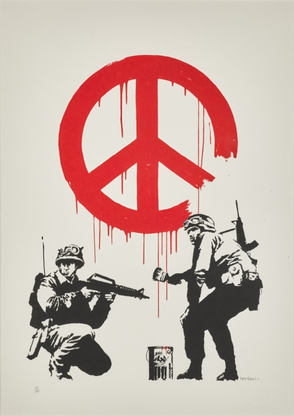 Banksy CND Soldiers screenprint 2005 limited edition artwork