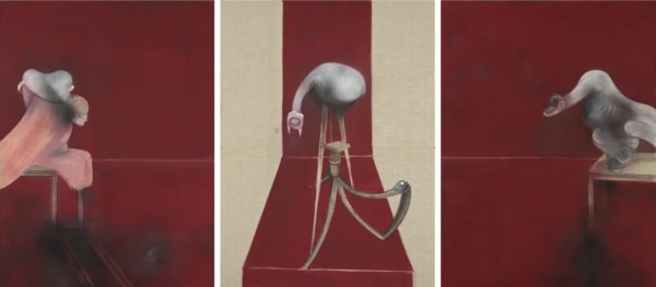 Second Version of Triptych 1944, 1988, ©Francis Bacon, Image Repoduced for educational purposes only