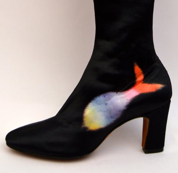 Beth Levine, Pair of tie-dyed boots, ca. 1971