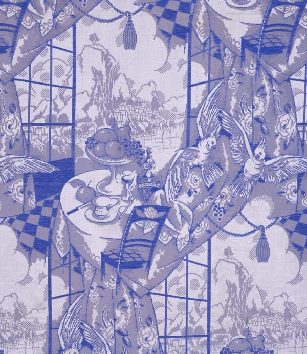 Alberto Lorenzi, "Vue sur la baie" silk lampas, ca. 1922–25