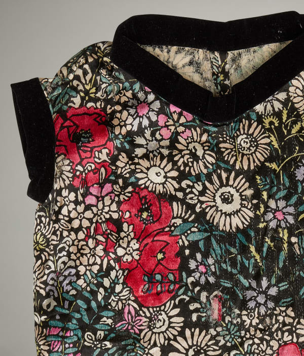 Paul Poiret, Young girl's printed silk dress, ca. 1920