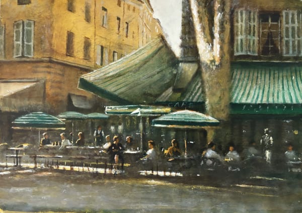 Clive McCartney, Cafe, Le cours Mirabeau, Aix en provence