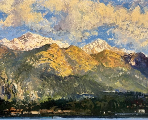 Peter Kuhfeld, Late evening sun Lake Como