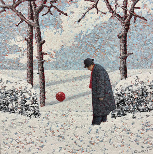 Mark Edwards, Red Scarf Following Balloon