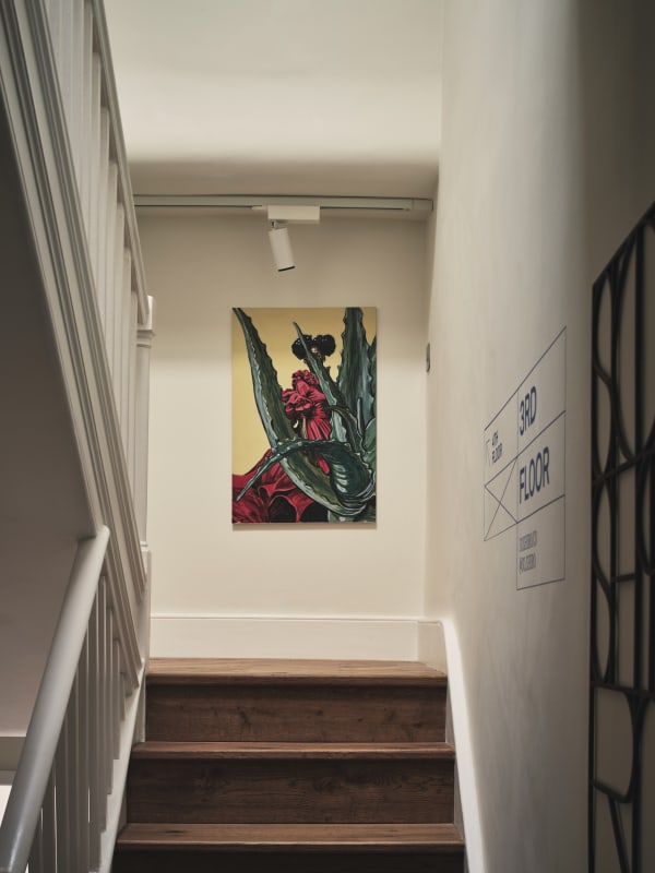 Nene Mahlangu, Dancing with the Aloe II, 2023 Installation view