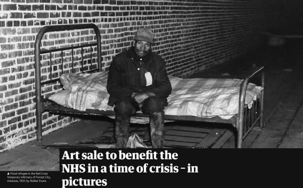 Guardian Feature on James and Claire Hyman's NHS Covid Fundraising Sale