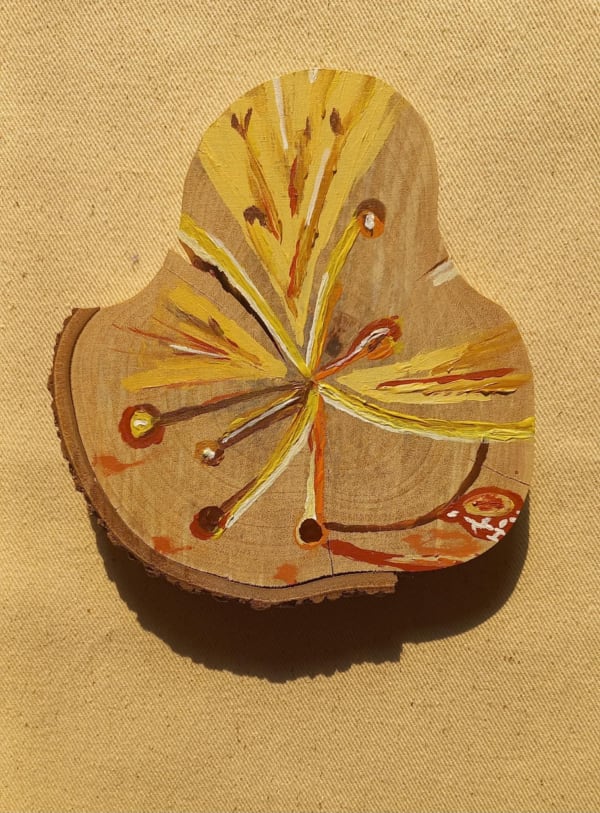 Autumn Grace Acrylic On Tamarind Wood