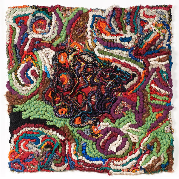 Knots and Snakes, 1982 Stitched quilt and fiber media 25 x 21 in. (63.5 x 53.3 cm)