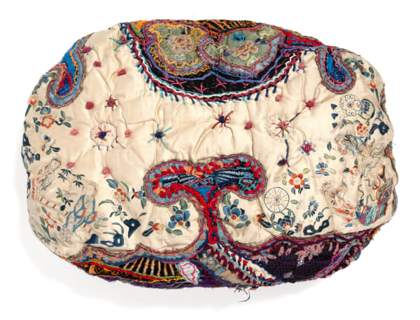 Chinese Pillow, 1987 Mixed media fiber work 14 x 18 x 3 in. (35.6 x 45.7 x 7.6 cm)
