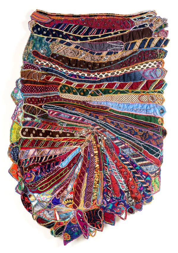 Tie Quilt #2, 1991 Fabric, mixed media 70.5 x 53.5 in. (179.1 x 135.9 cm)