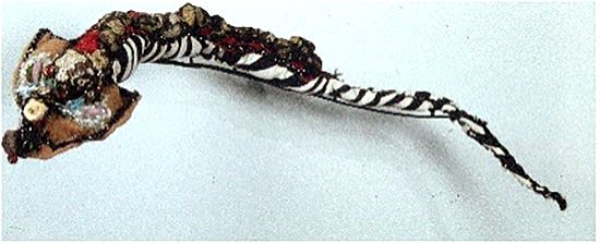 Snake, 1996 Fabric, thread, mixed media 25 x 4 in. (63.5 x 10.2 cm)