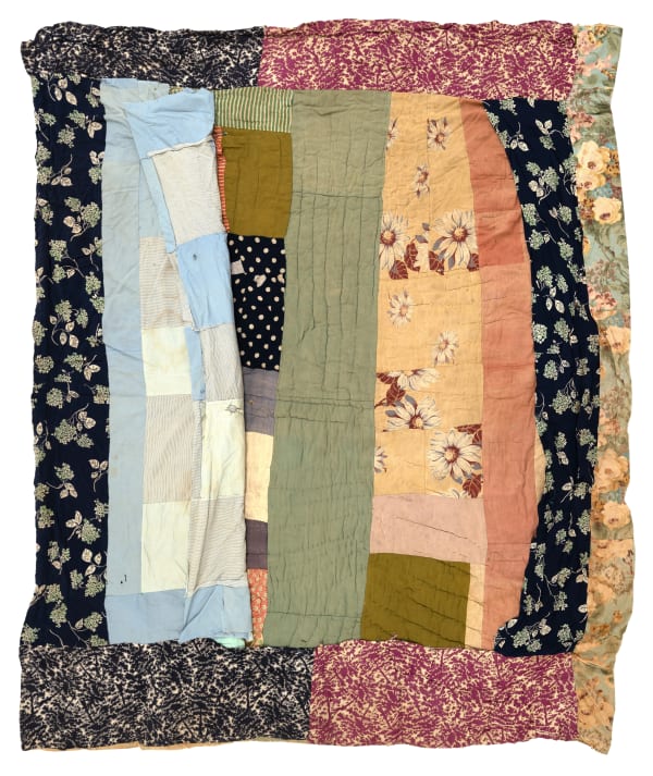 Untitled by Mary Jane Caldwell, circa 1930s Fabric, thread 81 x 69 in. (205.7 x 175.3 cm)