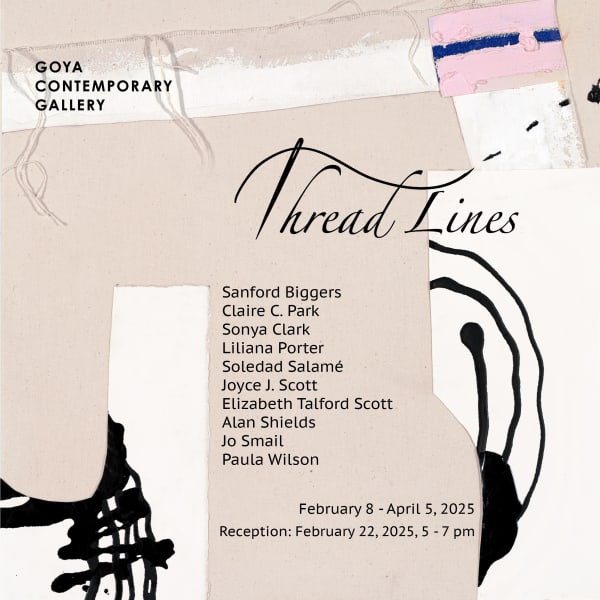 Thread Lines, Sanford Biggers, Claire Campbell Park, Sonya Clark, Liliana Porter, Soledad Salamé, Joyce J. Scott, Elizabeth Talford Scott, Alan...