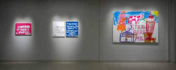 Installation view of Chill: Summer in the City (2022) at Aisha Alabbar Gallery, Dubai, UAE