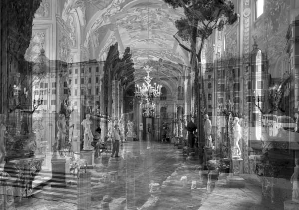 DAVIDE BRAMANTE Museo a Cielo Aperto, 2014 Multiple exposure, not digital, plexiglass photo printing 120 X 180 cm . 31.5 X 39 in