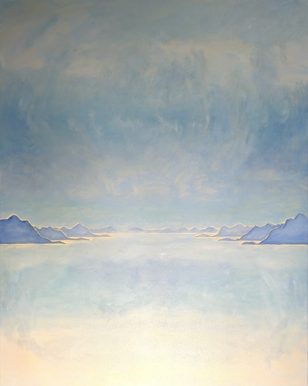 Eric Eriston Winarto GENFERSEE 9, 2024 Oil on canvas 100 X 80 cm