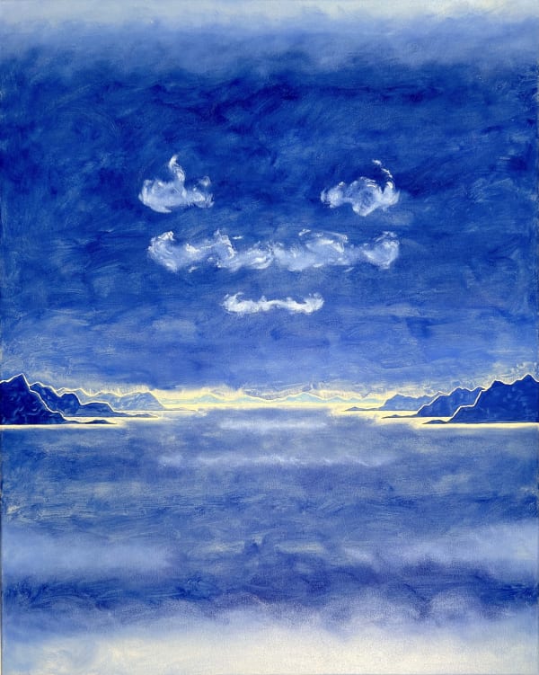 Eric Eriston Winarto GENFERSEE 8, 2024 Oil on canvas 100 X 80 cm