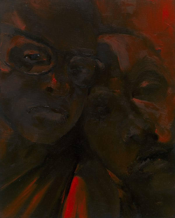 Phoebe Boswell Because, 2024, Oil on Canvas 50 x 40 cm (20 x 15 3/4 in)