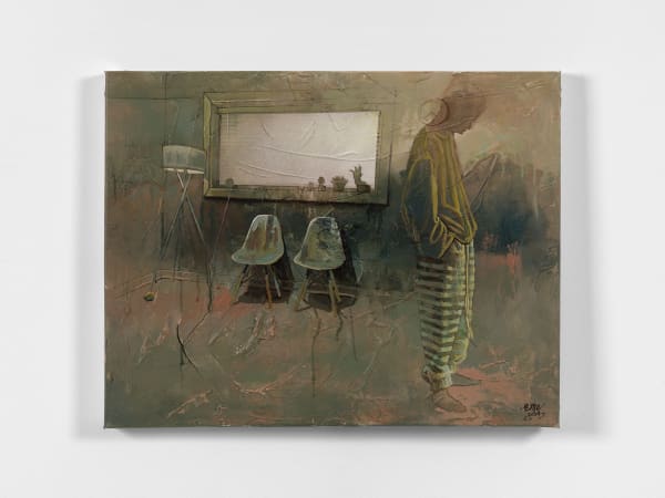 Miles away (ii), 2024 Acrylic and Oil on Canvas 76.2 x 58.4 cm 30 x 23 in