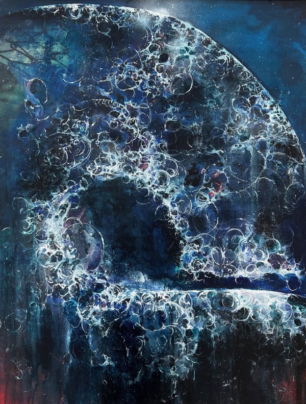 SAR Le. A - 2023 - 116x89cm acrylique et spray sur toile acrylic and spray on canvas