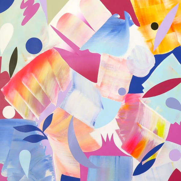 New Rhythm I 2021 90x90 cm acrylique sur lin / acrylic on linen