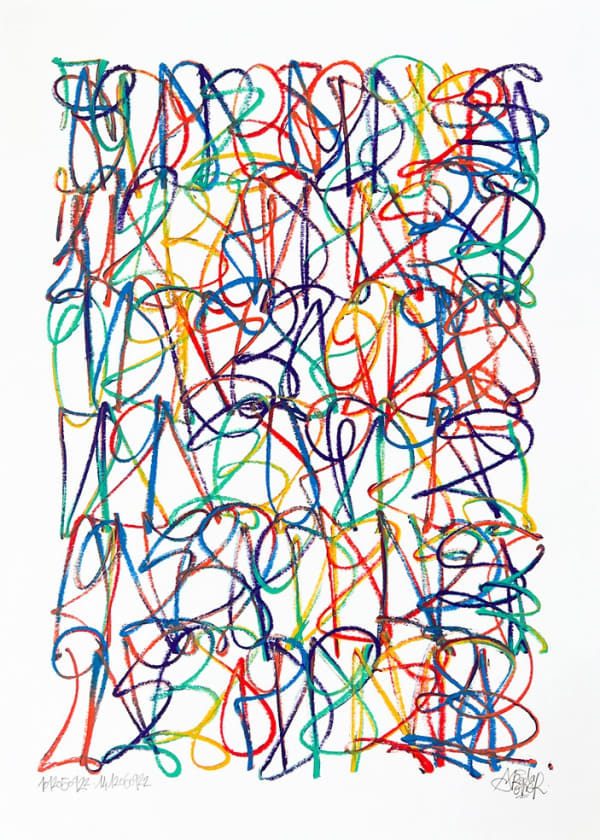 1012050922 - 1412060922 70 x 50 cm - 2022 acrylique sur papier / acrylic on paper