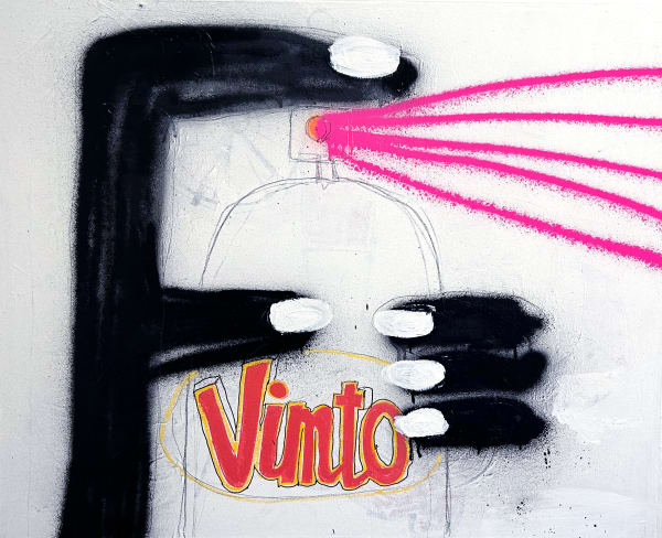 BOMBE VIMTO, 2024 80 x 100 cm acrylique sur toile acrylic on canvas