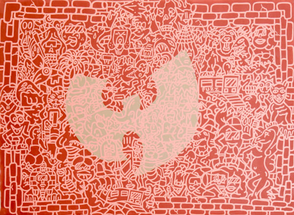 Concret Wu, 2024 107 x 147 cm technique mixte sur toile mixed media on canvas