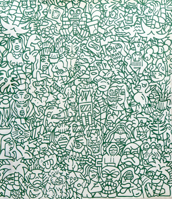 Tropicalism, 2024 120 x 110 cm technique mixte sur toile mixed media on canvas