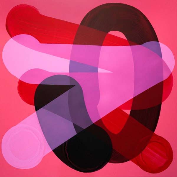 Ikigai acrylique sur toile acrylics on canvas 100 x 100 cm, 2023