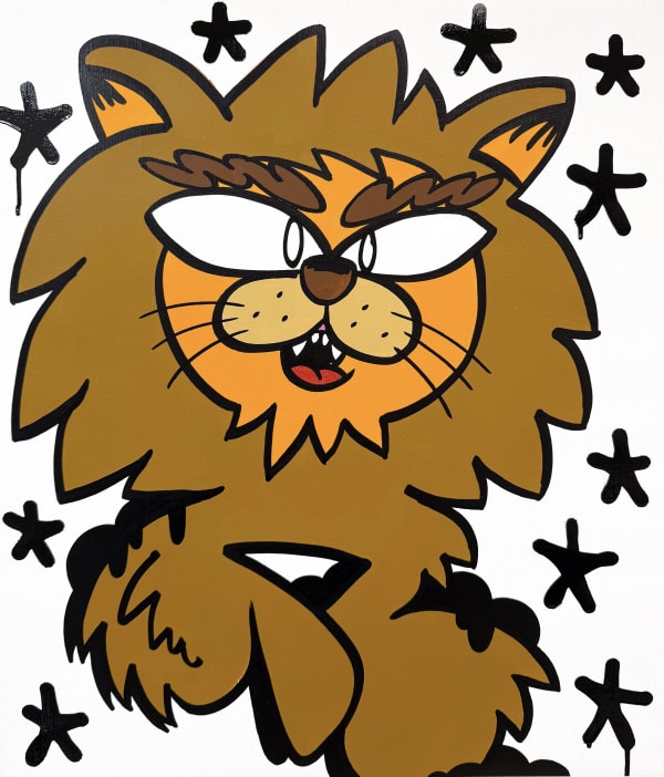 30. 65 x 54 cm, 2024 spray sur toile - spray paint on canvas 1000 €