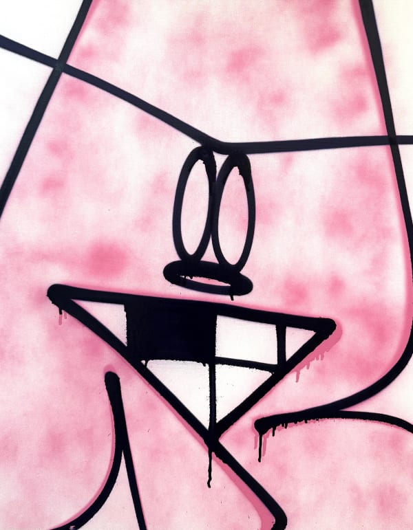 8. 100 x 80 cm, 2025 spray sur toile - spray paint on canvas 2500 €