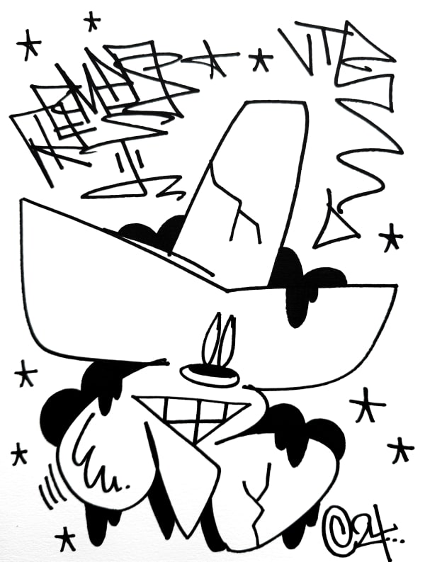 "11:11 Make a wish" IV technique mixte sur papier 300 g dimensions : 32 x 23 cm signé et daté au verso ou recto 290 €