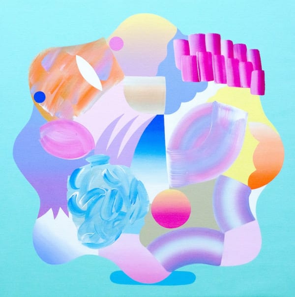 Katachi IV 2020 - 80 x 80 cm acrylique sur toile de lin acrylic on linen 3 800 €