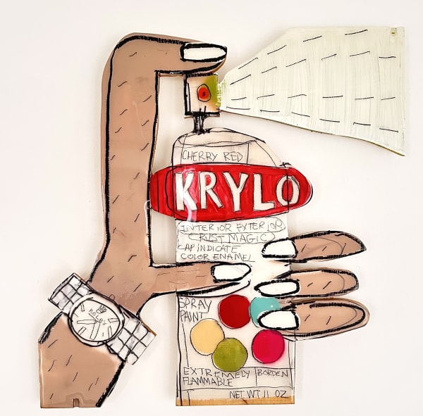 Rolex I 2025 - 47 x 50 x 2.5 cm acrylique sur bois - acrylic on wood 1700 €