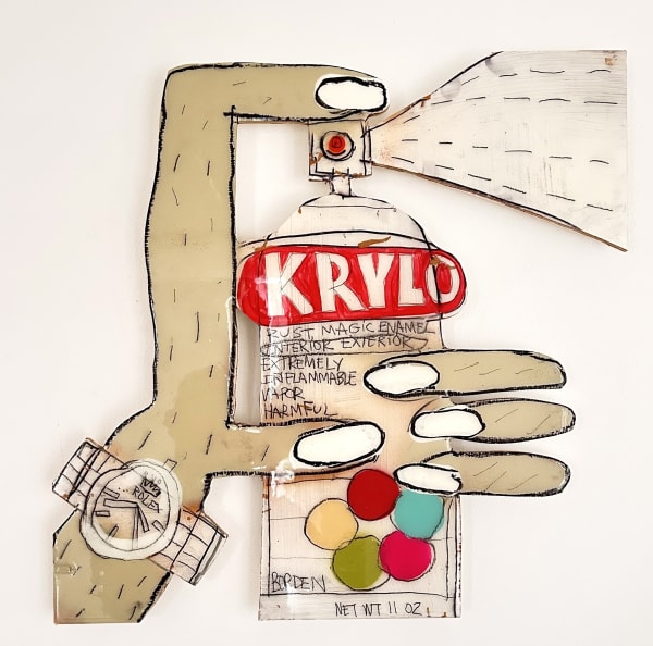 Rolex II2025 - 47 x 50 x 2.5 cm acrylique sur bois - acrylic on wood 1700 €