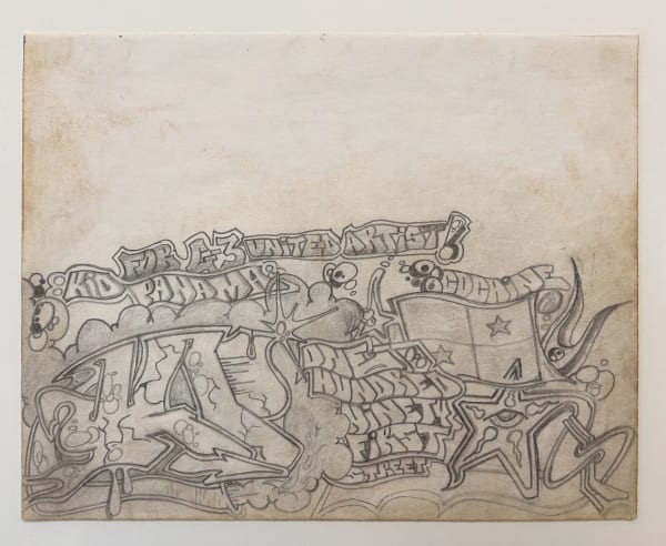 ŒUVRES POST-GRAFFITI, KID PANAMA "One hundred ninety first street" 1980