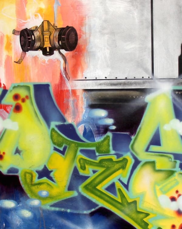 ŒUVRES POST-GRAFFITI, Daze "Tools of war" 2008