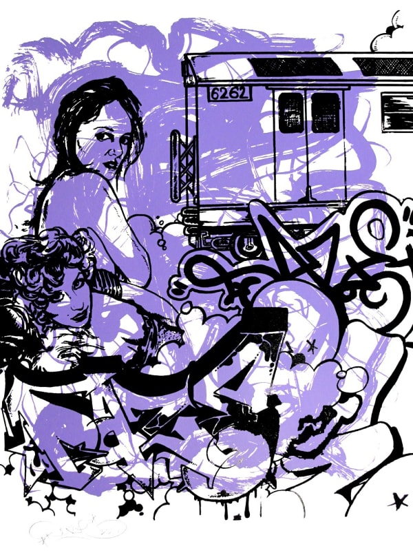 Daze - 'While The City Sleeps' - silkscreen print - 2010