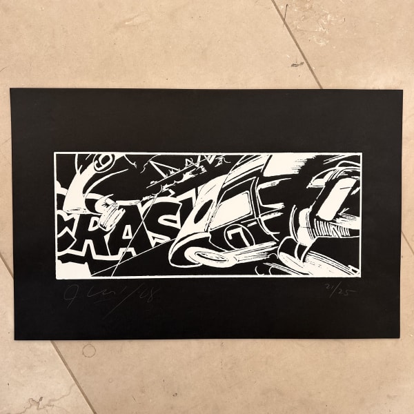 John Crash Matos 'Car seven' sérigraphie - 2008