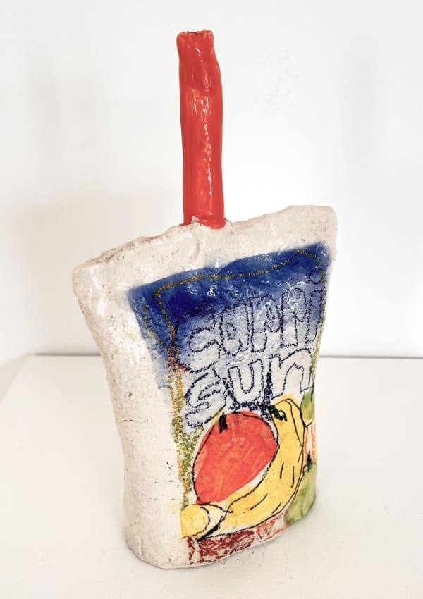 Capri Sun I technique : céramique émaillée - glazed ceramic dimensions : 30 x 16 cm année / year : 2024 céramique unique signée et datée unique unique ceramic signed and dated 400 €