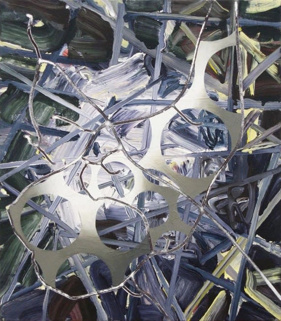 Bill Komoski 2/3/10, 2010 Acrylic paint on canvas 26 x 23 in