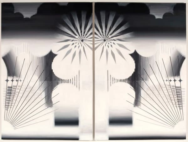 Lisa Beck To Everything (Rays), 2008 Acrylic paint on canvas 72 x 97.25 in