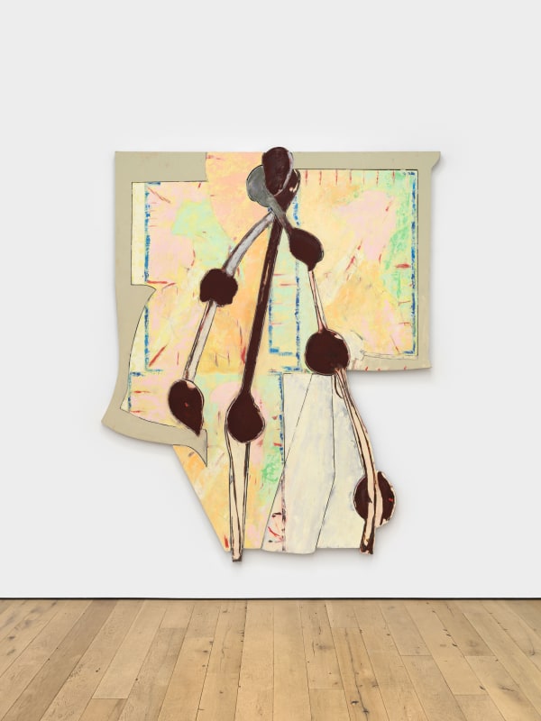 Nicolas Roggy Stupid As The Sun, 2024 gesso, acrylic and medium paint pigments on aluminum, colored primer 94 1/2 x 78 3/4 in 240 x 200 cm