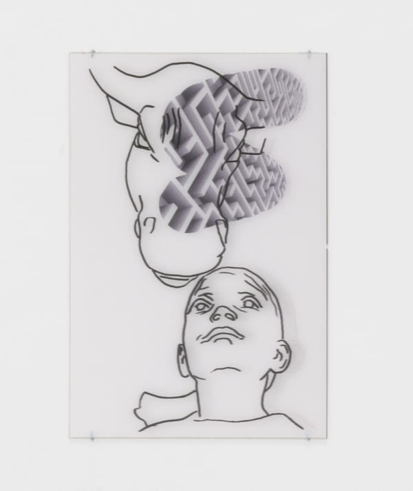 Aura Rosenberg The labyrinth wasn't as big as I imagined, 2021 Lenticular print 17 3/4 x 11 3/4 in 45 x 30 cm