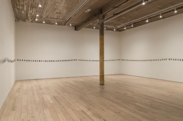 Michel Auder, Gallery Installation, 2023, color Polaroid