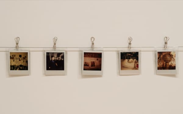Michel Auder, Gallery Installation, 2023, color Polaroid