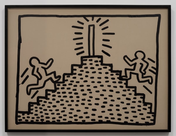 Keith Haring Untitled, 1981 ink on masonite 38 x 50 in 96.5 x 127 cm (KH_223) ©KEITH HARING FOUNDATION