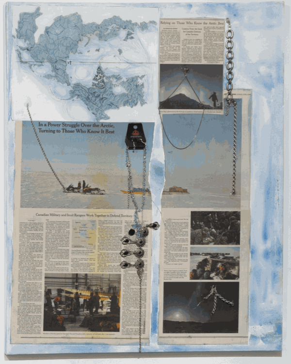 Arctic Flows In and Out, Minning Struggles, 2024, 24x30 inches